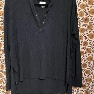 Aerie Black Long Sleeve Tee
